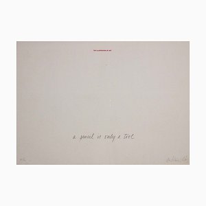 Antonio Dias, A Pencil Is a Tool, 1974, Serigrafía