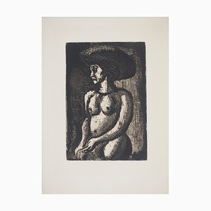 Georges Rouault, Skulpturale Akt, 1928, Original Radierung