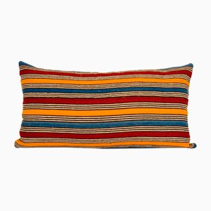 Housse de Coussin Vintage en Laine Kilim Rayée, Turquie