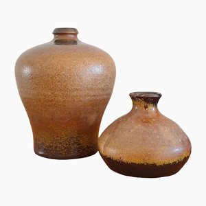 Keramikvase von Elke & Elmar Kubicek, 1960er, 2er Set