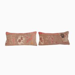Handmade Turkish Kilim Cushion Covers, Set of 2