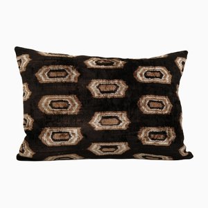 Decorative Throw Velvet Ikat Cushion Cover
