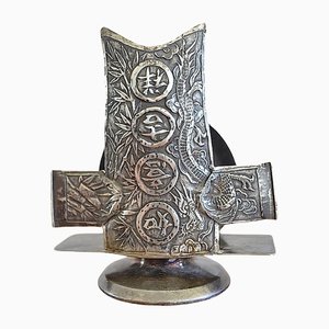 Portacandela antico in stile cinese, fine XIX secolo