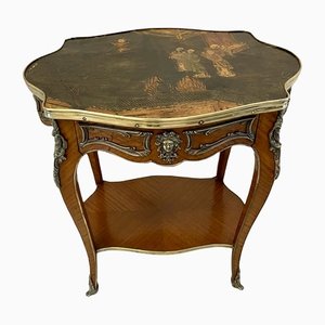 Table d'Appoint Victorienne Antique en Bois de Violette