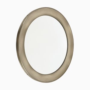 Specchio in ottone e placcato in nichel di Sergio Mazza per Artemide, anni '60