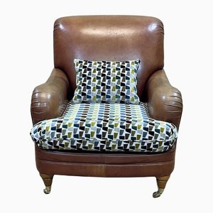 English Leather Armchair from Casamance