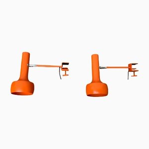 Schweizer Mid-Century Clamp Tischlampen von Swisslamps International, 2er Set
