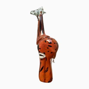 Vintage Handmade African Glass Giraffe from Ngwenya Glass