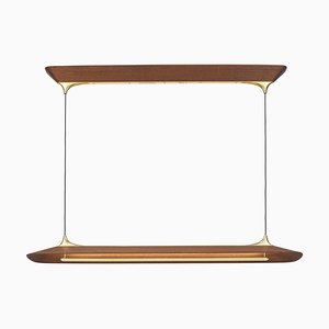 Sipo Maghoni Brass Ceiling Light by Mernoe