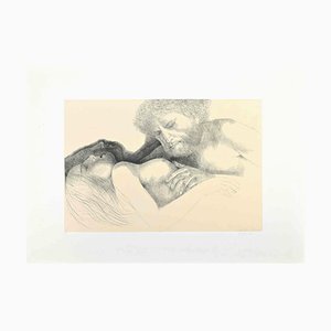 Emilio Greco, Rückkehr von Odysseus, Original Radierung, 1970