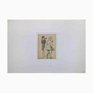 Pierre Georges Jeanniot, Two Men, Drawing, principios del siglo XX