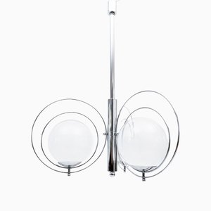 Lampe à Suspension Space Age dans le Style de Goffredo Reggiani