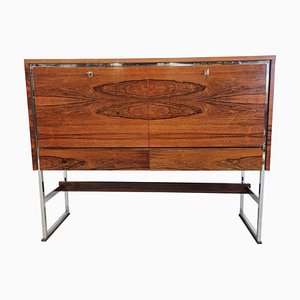 Large Two Door Bar Cabinet in the Style of Rudolf Glatzel
