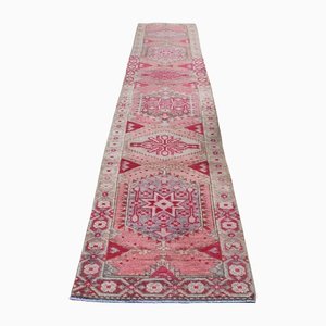 Vintage Turkish Oushak Wool Runner Rug