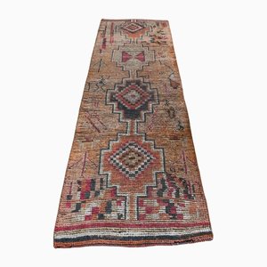 Vintage Turkish Oushak Wool Runner Rug