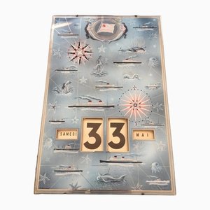 Calendar from Transatlantique Cie, 1954