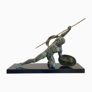 Art Deco Bronze Warrior