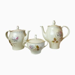 Teapots & Sugar Bowl by Richard Ginori, Set of 3
