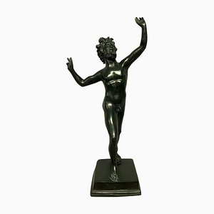 Bronze Dancing Faun Statue