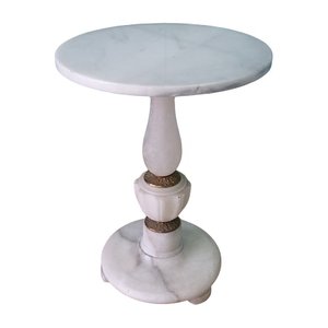 Mid-Century Spanish Side Table in Alabaster, 1950s