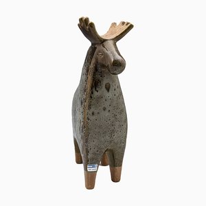 Large Stoneware Moose by Lisa Larson for Gustavsberg, 1957