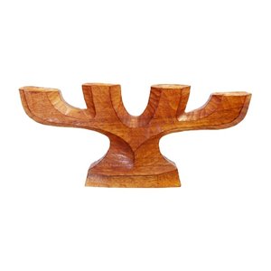 Anthroposophic Candleholder in Carved Wood, 1950