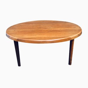 Grande Table Basse Ronde par Niels Bach, 1960s