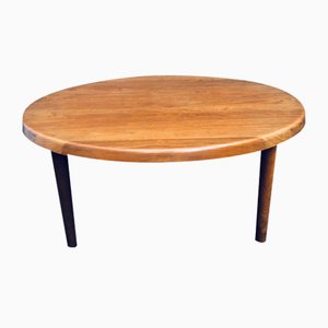 Large Round Coffee Table by Niels Bach, 1960s