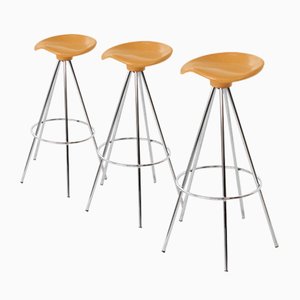 Jamaica Bar Stool by Pepe Cortés for Amat-3, 1990s, Set of 3