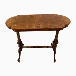 Table d'Appoint Victorienne Antique en Noyer