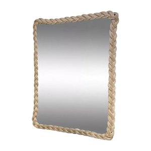 French Rattan Mirror