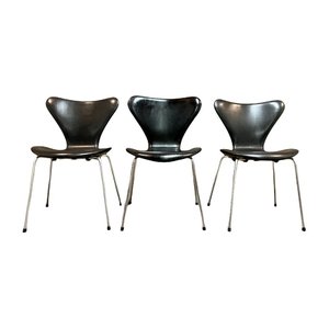 Stühle von Arne Jacobsen für Fritz Hansen, 3er Set