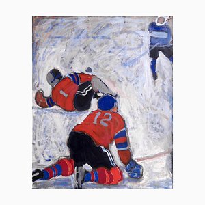 Lisbeth Olrik, Moderne Malerei, Öl auf Leinwand