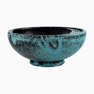 Danish Bowl in Glazed Stoneware by Svend Hammershøi for Kähler, 1930s / 40s