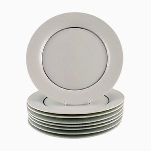 Modulation Lunch Plates in Porcelain by Tapio Wirkkala for Rosenthal, Set of 8