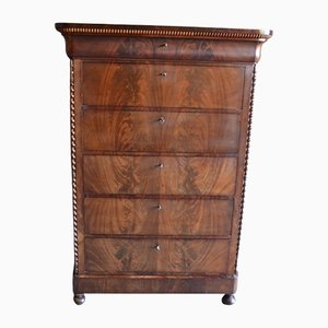 Antique Mahogany Chiffonier With Secretary