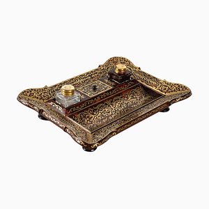 Inkwell in Boulle Marquetry