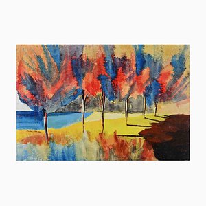 Landschaft, Öl auf Leinwand, 1975