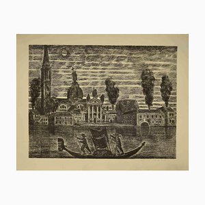 Gianpaolo Berto, Venice, Original Etching, 1974