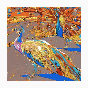 Rafal Gadowski, Peacocks 29, 2021, óleo sobre lienzo