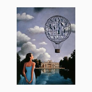 Rafal Olbinski, Varsovia, Palacio de la isla, 2020, Impresión de Giclee
