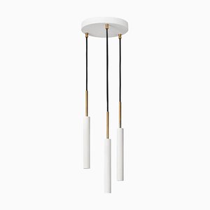 White Brass Spell 3 Ceiling Lamp by Johan Carpner for Konsthantverk Tyringe 1