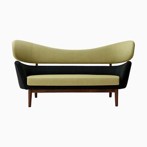 Wood and Fabric Baker Sofa by Finn Juhl for Design M