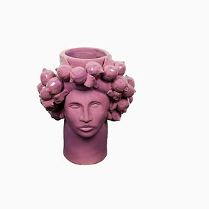 Cyclamen Lipari Roxelana Citrus Ceramic Vase from Crita