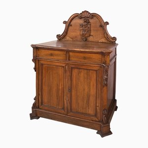Antique Cabinet in Olive Wood, 19th-Century