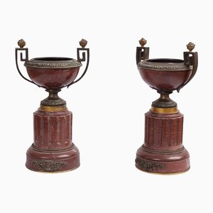 Antique Napoleon III French Vases, Set of 2