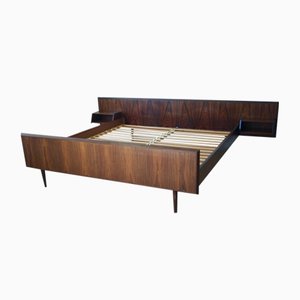 Danish Rosewood Floating Bed form Nova Furniture, 1960s