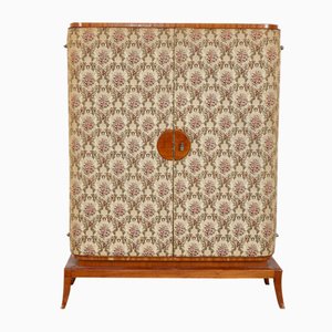 Upholstered Cherry Wood Cabinet Attributed To Josef Frank, 1930s