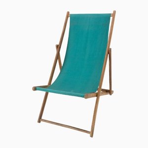 French Fabric Folding Deck Chair