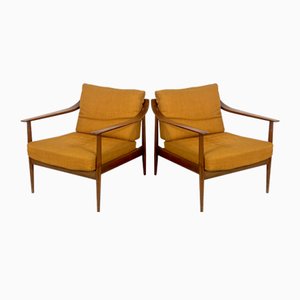 Butacas modelo 550 Mid-Century modernas de Walter Knoll, años 50. Juego de 2